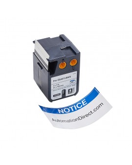 DYMO XTL 70 szt. wymiarowanych etykiet (51 mm x 102 mm), Czarny na białym /nagłówek niebieski z napisem "NOTICE" - 71701000774 -