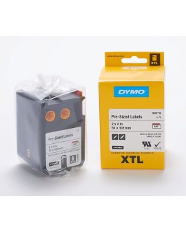 DYMO XTL 70 szt. wymiarowanych etykiet (51 mm x 102 mm), Czarny na białym /nagłówek czerwony z napisem "DANGER" - 71701000781 - 