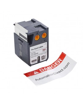 DYMO XTL 70 szt. wymiarowanych etykiet (51 mm x 102 mm), Czarny na białym /nagłówek czerwony z napisem "DANGER" - 71701000781 - 