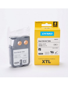 DYMO XTL 2,7m rurki termokurczliwej ciągłej (6 mm) na kabel o Ǿ Min. 1.18mm – Max. 3.8 mm, Czarny na białym - 71701001887 -  186
